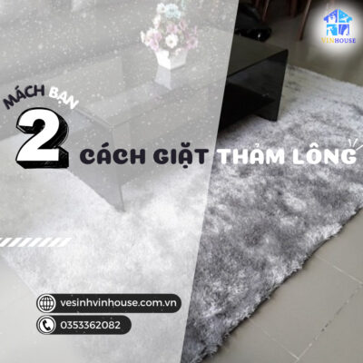 Mách bạn hai cách giặt thảm lông đơn giản dễ thực hiện