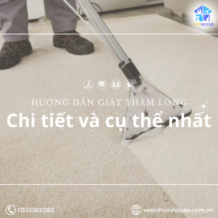 Hướng dẫn giặt thảm lông chi tiết, cụ thể nhất